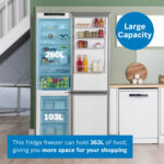 Bosch Series 4 KGN392LDFG Fridge Freezer, D Rated in Silver - Image 3