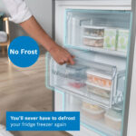 Bosch Series 4 KGN392LDFG Fridge Freezer, D Rated in Silver - Image 4