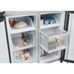 Haier Series 3 HCR3818EWMM Multi Door Fridge Freezer, E Rated in Inox - Image 5