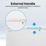 Hisense FC571D4AWLYE, 372L High Capacity Chest Freezer, E Rated in White - Image 5