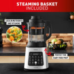 Tefal PerfectMix 2-in-1 Blender & Soup Maker with Removable Blades & Steaming Basket in Stainless Steel, BL83SD65 - Image 5