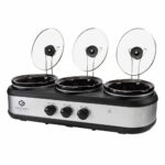 SensioHome Gourmet Triple Slow Cooker & Warming Station 7.1L - Image 3