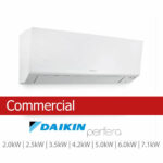 Installed Daikin Perfera Single Split Air Conditioning Unit for Commercial Use, Available in 7 kW Capacities