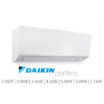 Installed Daikin Perfera Single Split Air Conditioning Unit for Domestic Use, Available in 7 kW Capacities