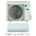 Installed Daikin Sensira Single Split Air Conditioning Unit for Domestic Use, Available in 7 kW Capacities - Image 2