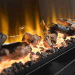 Flare Juliette 3-Sided Wall Mounted Electric Fireplace in Cream, 2kW - Image 5