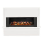 Flare Fairview Electric Fireplace Suite in White, 2kW - Image 3