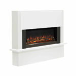 Flare Fairview Electric Fireplace Suite in White, 2kW - Image 4