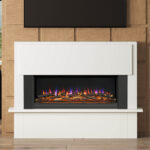 Flare Fairview Electric Fireplace Suite in White, 2kW - Image 5