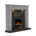 Flare Broadwell Electric Fireplace Suite in Grey, 2kW - Image 4