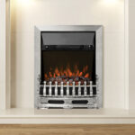 Flare Bayden Inset Electric Fire in Chrome, 2kW