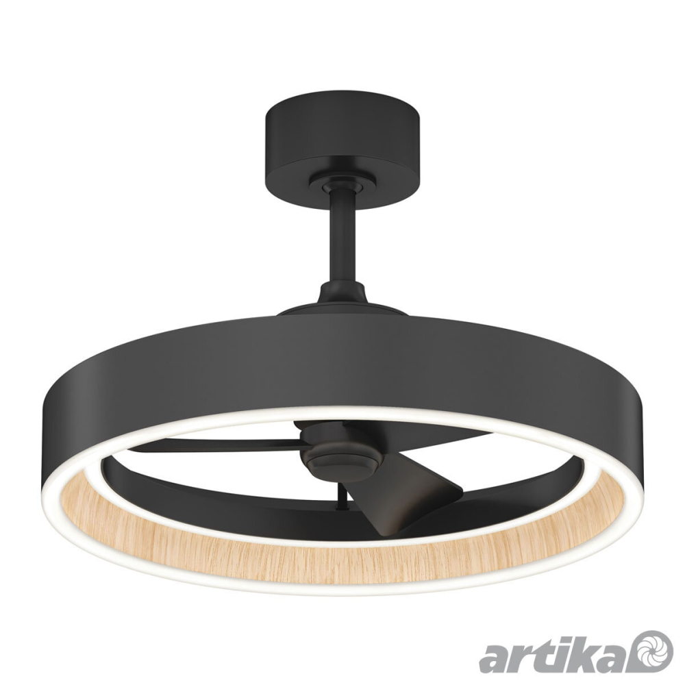 Artika Alton 24" (61cm) Wood Accent Fan Light with Remote Control