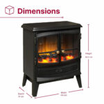 Dimplex Springborne Optiflame Electric Freestanding Stove, 2kW - Image 2