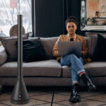 Vybra Spire Cooling Fan, Heater and Air Cleaner in 3 Colours: Black, White or Grey - Image 4