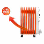 De'Longhi Radia S Oil Filled 1.5kW Radiator in White, TRRS0715 - Image 5