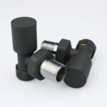 Ultraheat Cylindrical-25 Vertical Manual Valve + L/S (Pair) - Anthracite Grey - Image 2