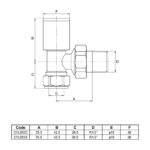 Ultraheat Cylindrical-25 Vertical Manual Valve + L/S (Pair) - Anthracite Grey - Image 3