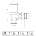 Aeon Cylindrical-30 Angle Manual Valve + L/S (Pair) - Image 2