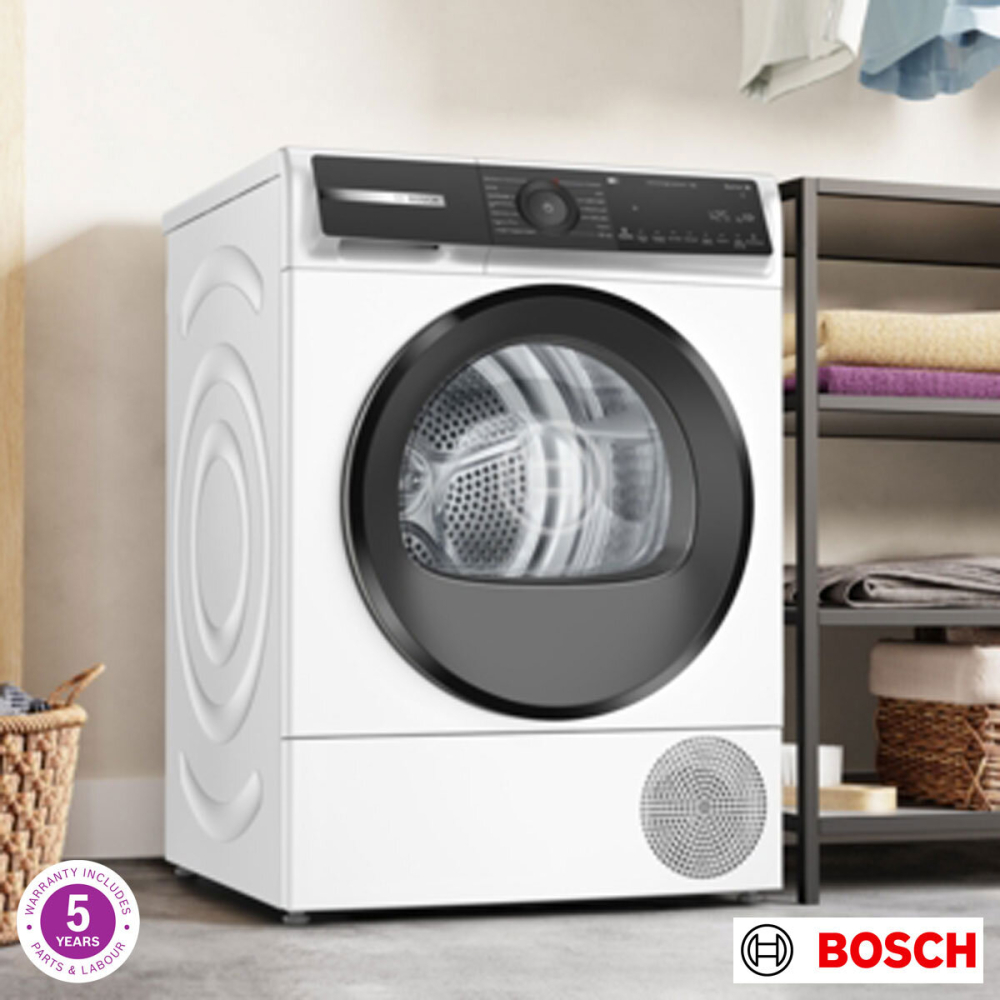 Bosch WQH246D9GB, Series 6, 9kg Heat Pump Tumble Dryer A+++ Rating White