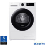 Samsung Series 5 DV90CGC0A0AEEU, 9kg Heat Pump Tumble Dryer, A++ Rated in White