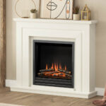 Flare Whitham Electric Fireplace Suite in White, 2kW