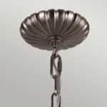 Feiss Adams 4 Light Pendant Chandelier - British Bronze - Image 10