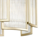 Chicago 5 Light Matt Gold Ceiling Pendant 56cm - Image 4