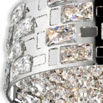 Miami 5 Light Chrome & Crystal Pendant 37cm - Image 4