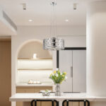 Miami 5 Light Chrome & Crystal Pendant 37cm - Image 5