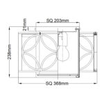 Feiss Remy 2 Light Flush Ceiling Light - Image 2