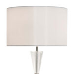 Risha Crystal Table Lamp with Ivory Faux Silk Shade - Image 5