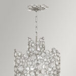 Elstead Anya Two Tier Pendant - Silver Leaf - Image 4
