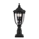 Feiss English Bridle 3 Light Exterior Pedestal Lantern - Image 3
