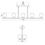 Elstead Rubin 10 Light Island Chandelier - Image 2