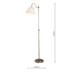Suffolk Rise & Fall Floor Lamp with Pleated Shade - Image 2