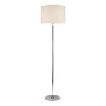 Delta Polished Chrome Floor Lamp with Ivory Shade - Image 4