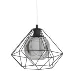 Eglo Vernham 3 Light Black Geometric Steel Pendant - Image 2