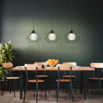 Eglo Vernham 3 Light Black Geometric Steel Pendant - Image 3