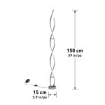 Artika Chrome Swirl LED Floor Lamp - Image 2