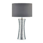 Bokara Hammered Effect Ceramic Table Lamp - Image 3