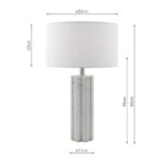 Erebus Marble Effect Table Lamp - Image 2