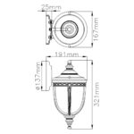 Feiss English Bridle 1 Light Exterior Wall Lantern - Image 2