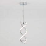 Artika DNA Single Light LED Pendant in Chrome - Image 4