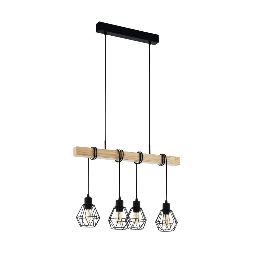 Eglo Townshend 4 Light Geometric Pendant