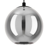 Eglo Ariscani 3 Smoked Glass Ball Light Pendant - Image 4