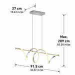 Artika Coda LED Pendant Light in Chrome - Image 3