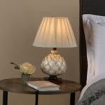 Layer Artichoke Cream Table Lamp with Pleated Shade - Image 4