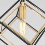 Artika Imperium 1-Pendant Light Fixture in Black & Gold - Image 5