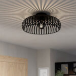 Eglo Mogano Ceiling Light in Black - 17" (43cm) - Image 3