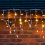 Lights4You 13ft (4m) 152 LED Warm White Outdoor Icicle Lights